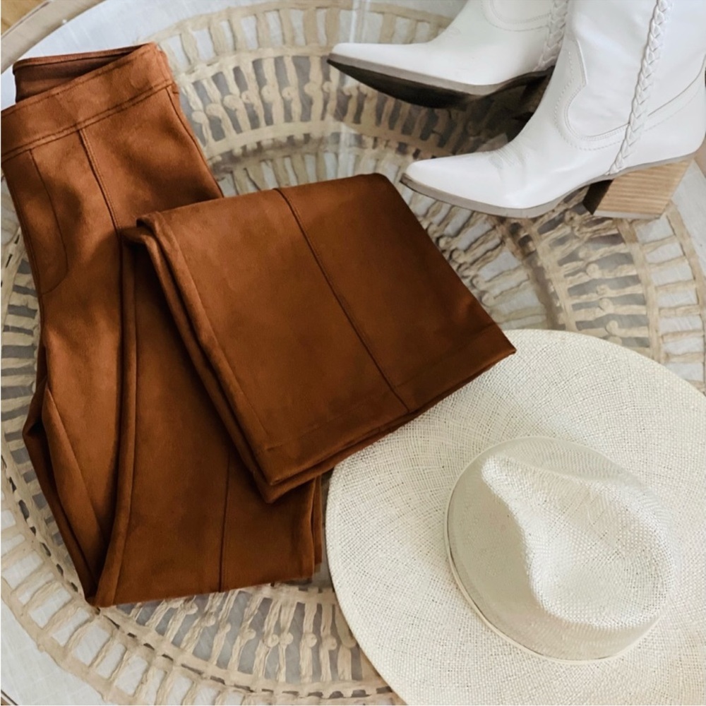 SPANX Brown Boot Cut & Flare Pants